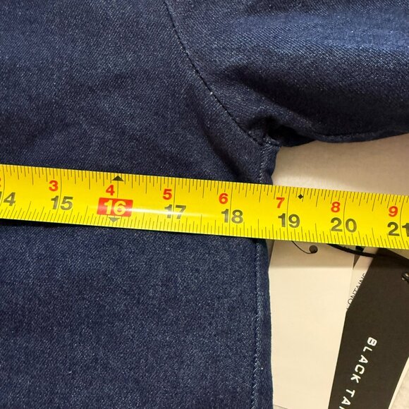 NWT Black Tape Women's Sherpa Lined Buttons Front Blue Denim Jacket Size XS $129 - Picture 11 of 12